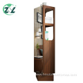 Full-length Mirror Dressing Cabinet Wooden Standing Wardrobe